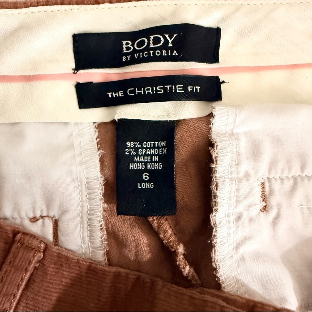 BODY By Victoria “The Christie Fit” Mid Rise Corduroy Blend Dress Pants Size 6 - Picture 9 of 11